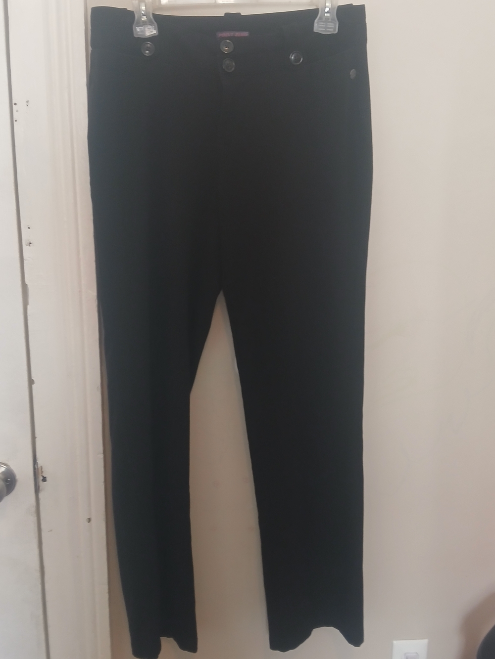 Point Zero Black Low Rise Dress Pants